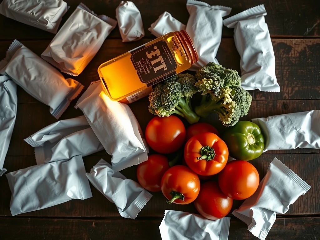 Kontrast przetworzonej 'diety light' a naturalnych produktów